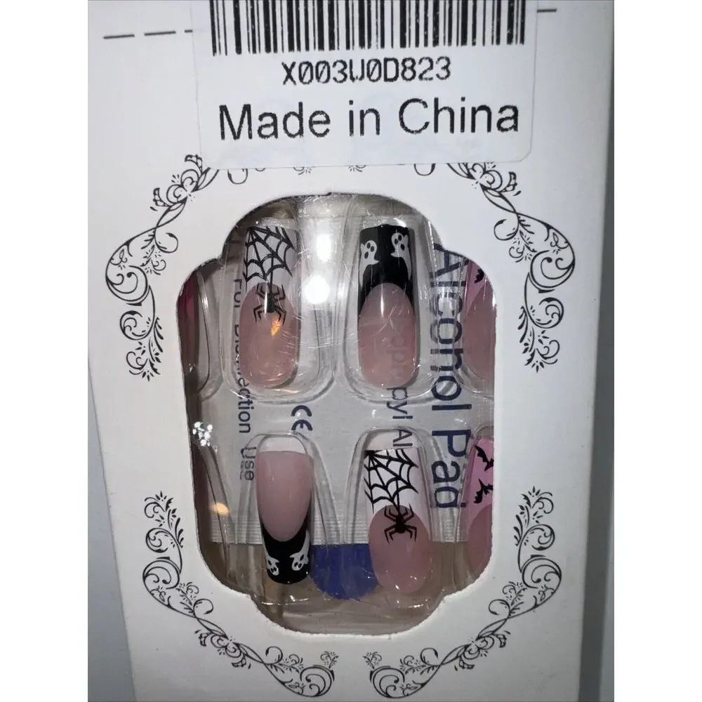 False Nails Beautiful Nail Do it Yourself KITS Lot Of 8 packs NIB 24‎ In Ea/glue
